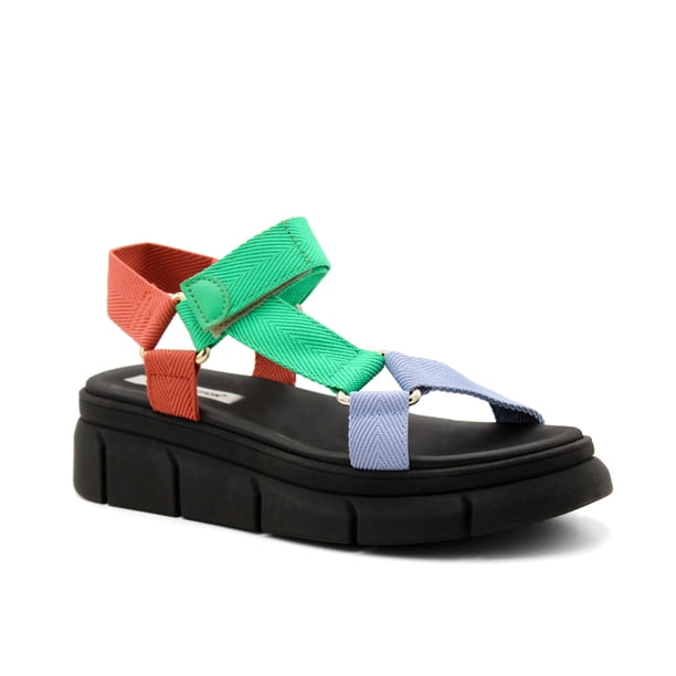 Sandalias de piso Exterior Textil Color Negro Para Mujer De RBCOLLECTION