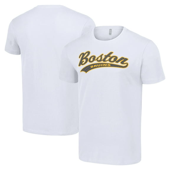 Men's Starter White Boston Bruins Tailsweep T-Shirt