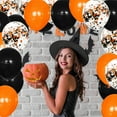 thumbnail image 4 of AJKSFHIU Black Orange Balloons Kelfara,Matte Black Orange Latex Balloon and Confetti Balloon for Halloween Celebration,Halloween Party Spooky Ghost Party Bar Anniversary Graduation Decoration, 4 of 9