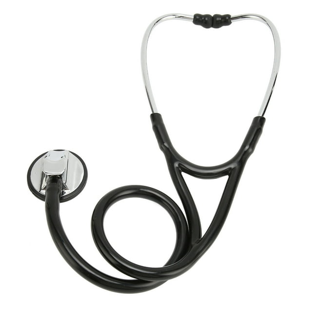 Stethoscope, Adjustable Black Soft Single Head Stethoscope Multifunctional For Doctors