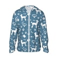 thumbnail image 1 of Fotbe Poodle Dog Chaqueta con Protección Solar UPF 50+ para Hombre y Mujer, Camisa con Capucha y Bolsillos-Small, 1 of 7