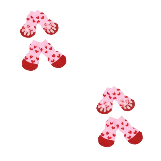 Billuyoard 4x Paws Stop Licking Paw Protector - Calcetines antideslizantes y de prevención de arañazos para mascotas, gatos, perros, botas Type8 NO8