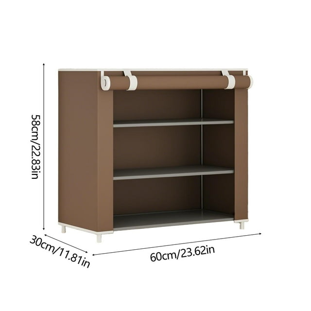 Sac à Outils Qwtwty Étagère à Chaussures 4 Niveaux Étagère à Chaussures Adaptée pour Placard Porte d'Entrée Empilable Rangement de Chaussures en Toute Combinaison Économiseur d'Espace Petite Étagère à Chaussures