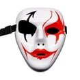 thumbnail image 1 of Máscara de payaso aterrador para fiesta de Halloween - Máscaras de terror de carnaval de mascarada de plástico, 1 of 8