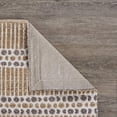 thumbnail image 3 of 9â€™ x 12â€™ Tan and Gray Detailed Stripes Area Rug, 3 of 9