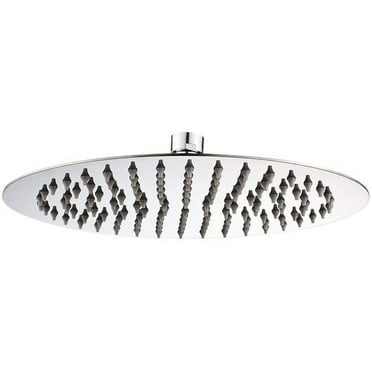 Large Stainless Steel Overhead Shower Rain Shower Head, 12 Inches