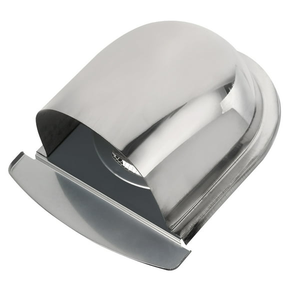 Unique Bargains 6' Exhaust Air Vent Cover Exterior Wall Vent Outlet Grille Louvered Duct Ventilation Cap with Mesh Silver