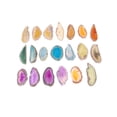 thumbnail image 1 of SHISUYAN 20Pcs Blue Agate Slabs Bulk With Holes For Decorative Use Weddings, 1 of 8