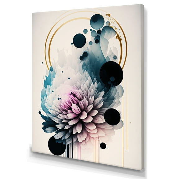 Designart Hyperrealistic Dahlia Flowers I Canvas Wall Art