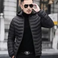 thumbnail image 4 of Chaqueta de plumón ligera para hombre, parka acolchada corta con capucha, abrigos acolchados para hombre, abrigos de invierno de alta calidad, informales, 2024, 4 of 5