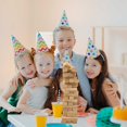 thumbnail image 5 of HUASHENG Ice Brea Ker Questions Tumbling Tower Game (54Pcs) Wooden Block S Stacking Tumbling Tower 54 Wooden Stacking Tower Family Party Game With Ice Break Er Questions, 5 of 5
