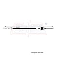 thumbnail image 2 of Cable Chicote Acelerador CAHSA Compatible Con Mazda B2200 2.2L 1987 1988 1989 1990 1991 1992 1993, 2 of 6