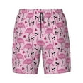 thumbnail image 4 of Lsque Mens Swim Trunks Cute Watermelon Flamingo Pattern - Bathing Suit Compression Liner - Beach Swim Shorts Swimwear - (S-3XL) - Stretch Quick Dry -, 4 of 9