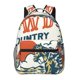 thumbnail image 1 of Balery Cowboy Rising Horse Mochila Escolar Impresa, Mochila Ligera para Viajes Casual, Mochila Duradera y Cómoda Multifuncional, Mochila para Laptop-One Size, 1 of 5