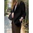 thumbnail image 4 of ZANZEA Women Lapel Collar Long Sleeve Blazer Solid Casual Suit Coat Outwear, 4 of 6