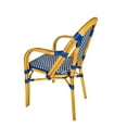 thumbnail image 6 of Blue and White with Arms, French Bistro Patio Dining Chair by Chivari, 2 Chair Bundle by Chivari, 6 of 10