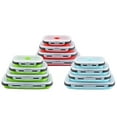 thumbnail image 4 of 4 Pcs Of Square Silicone Folding Lunch Box, Refrigerator Storage Fresh-keeping Box, Bento Box, 4 of 5
