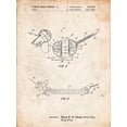 thumbnail image 2 of Borders, Cole 12x14 Gold Ornate Wood Framed with Double Matting Museum Art Print Titled - PP1041-Vintage Parchment Slide Rule Patent Poster, 2 of 4