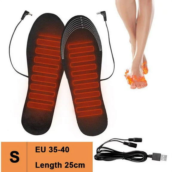 USB Insoles heated Electric Foot Warming Pad Feet Warmer Sock Pad Mat Winter Outdoor Sports Heating Insoles Winter Warm
