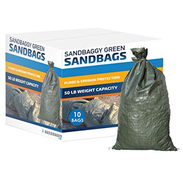 Sandbags for Flooding, Size 14" x 26", Sand Bag Flood Water Barrier Tent Sandbags Store