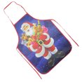 thumbnail image 1 of Kearding Delantal de cocina con temática navideña, adornos navideños, decoración navideña, regalo de Navidad de Año Nuevo 2020, 50cm x 70cm Kits de decoración para fiestas  Papá Noel Kearding HA000271-02B, 1 of 8