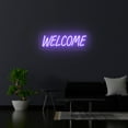 thumbnail image 5 of Welcome Neon Sign (iceblue, 47.5"(W)x17"(H)), 5 of 10