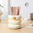 thumbnail image 4 of Plastic pen holder creative large-capacity desktop storage tube round multi-function pen case, 4 of 5