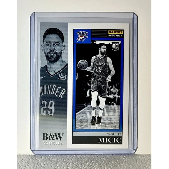 Vasilije Micic 2023-24 Panini NBA #31 Black and White Rookies Card 1/326