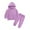 Purple, variant on Toddler Clothes For Boys Spring Fall Solid Color Long Sleeve Pocket 2T 3T 4T 5T Everyday Outfit Set 2Pcs