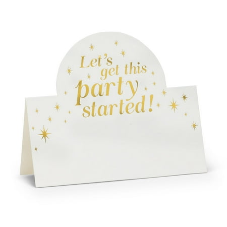 

Set of 4 Party Started Folded Place Cards 12 Pieces