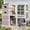 Extra Large-Gray, variant on Aivituvin Catio Large Cat House Outdoor Walk in Outdoor Cat Enclosure Indoor Cage Kitty Condo Playpen with Door, Platform, Scratch Post, Hammock - Black