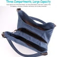 thumbnail image 3 of CNV Women's Multi-pocket Shoulder Bag Fashion Cotton Canvas Handbag Tote Purse, 3 of 13