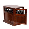 thumbnail image 3 of OS Home Model DB-111 Small Sized Real Wood Dog Crate with Raised Panel Door and Elegant Metal Accents in Rich Mahogany Finish, 3 of 6