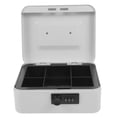 thumbnail image 2 of Locking Cash Box with Lock Money Box Decorative Storage Box Money Cash Storage Case, 2 of 9