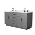 thumbnail image 6 of Wyndham Collection Wcg262666d-Qtz-Us3mxx Beckett Tk 66" Free Standing Double Basin Vanity, 6 of 7