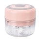 thumbnail image 4 of Mini picadora eléctrica duradera de 100 ml de capacidad, picadora rápida, portátil, para utensilios de cocina, color rosa, 4 of 14