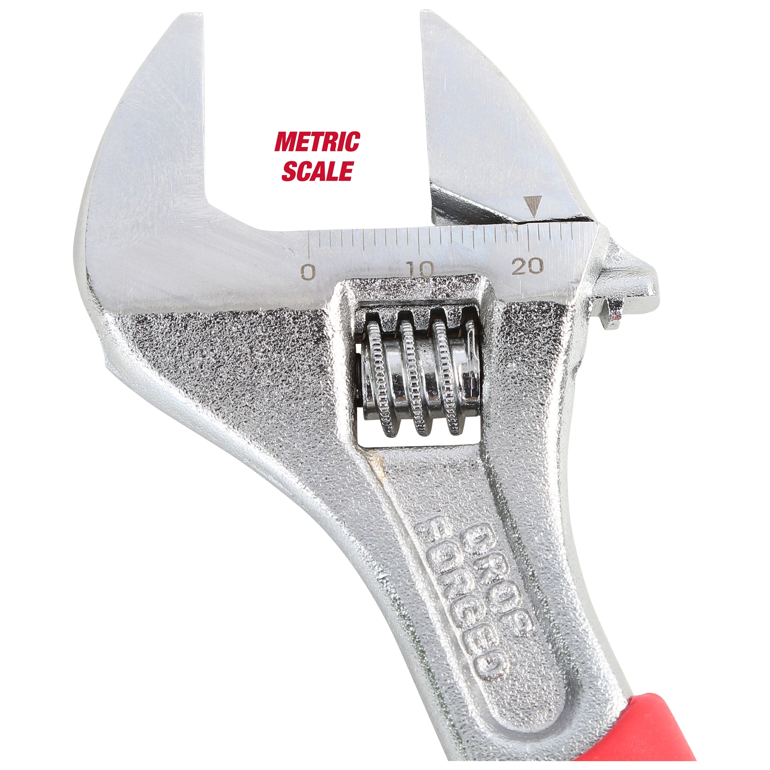 Hyper Tough 6-Inch Adjustable Wrench with Ergonomic Soft Grip