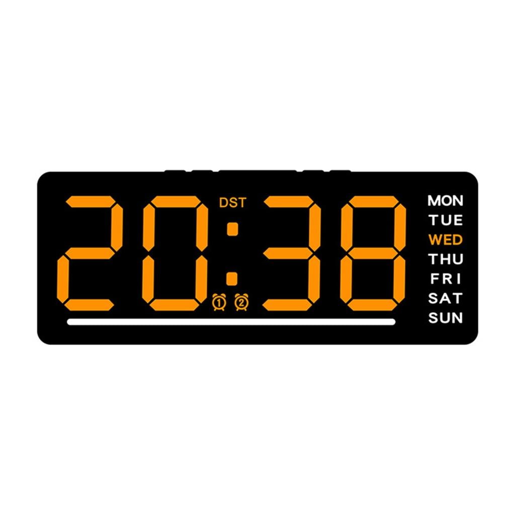YIEMEEN Modern Digital Clock with Large Screen and Battery Operate Clock