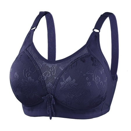 

Vedolay Womens Bras Women s Women Bra Seamless Bras Invisible Bralette Support Comfortable Padded Smoothing(Dark Blue 44)