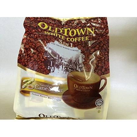 OLD Town (3 in 1)- Taste Premix Natural Cane Sugar Coffee Dont Need Creamer & Sugar-make Your Life Easier - (35g - 40g) /Stick (Natural Cane