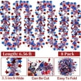 thumbnail image 2 of 8 Pcs 6.56 ft Patriotic Tinsel Garland 4th of July Red White Blue Metallic Glitter Stars Garland Independence Day Memorial Day Glitter Tinsel Patriotic Decor for Memorial Day Independence Day, 2 of 6