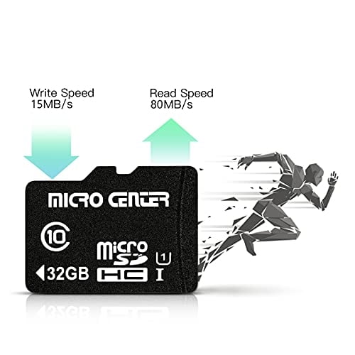 Micro Center 32GB Clase 10 Micro SDHC Tarjeta de Memoria Flash con Ada