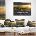 thumbnail image 4 of Designart Open Book to Green Valley - Digital Art Landscape Printed Throw Pillow - 12x20, 4 of 5