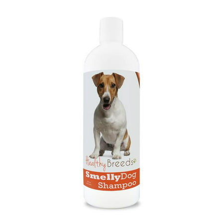 healthy breeds smelly dog deodorizing shampoo & conditioner with baking soda for jack russell terrier - over 200 breeds - 8 oz - hypoallergenic for sensitive