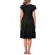 thumbnail image 3 of Vestido de verano midi con volantes en las mangas y escote en V para mujer Inspire Chic 2XL negro, 3 of 6