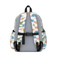 thumbnail image 3 of White Realistic Dinosaurs Pattern Cute School Backpack with Padded Back and Adjustable Shoulder Straps 13.4"x11"x4.7", 3 of 5