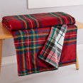 thumbnail image 3 of Levtex Home - Spencer Plaid Reversible Blanket - Twin - Tartan Plaid - Red, White, Green - Blanket (68x68in.) - Reversible - Polyester, 3 of 6