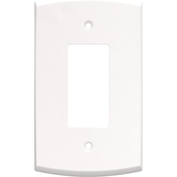 Franklin Brass Soft Arch (3-Pack) Decorative Light Switch Cover Pure White 1-Gang Oversized Decorator/Rocker Wall Plate Single Switch Plate Cover Electrical Outlet Covers W35893K-PW-CP