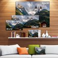 thumbnail image 3 of Lamp Posts in Mountain Panorama - Landscape Canvas Art Print, 3 of 4
