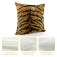 thumbnail image 4 of BCIIG  Cotton Linen Pillow Covers Animal Tiger Skin Print Throw Pillow Covers Cases for Couch Sofa Bed Home Decor 18 X 18 Inches, 4 of 5